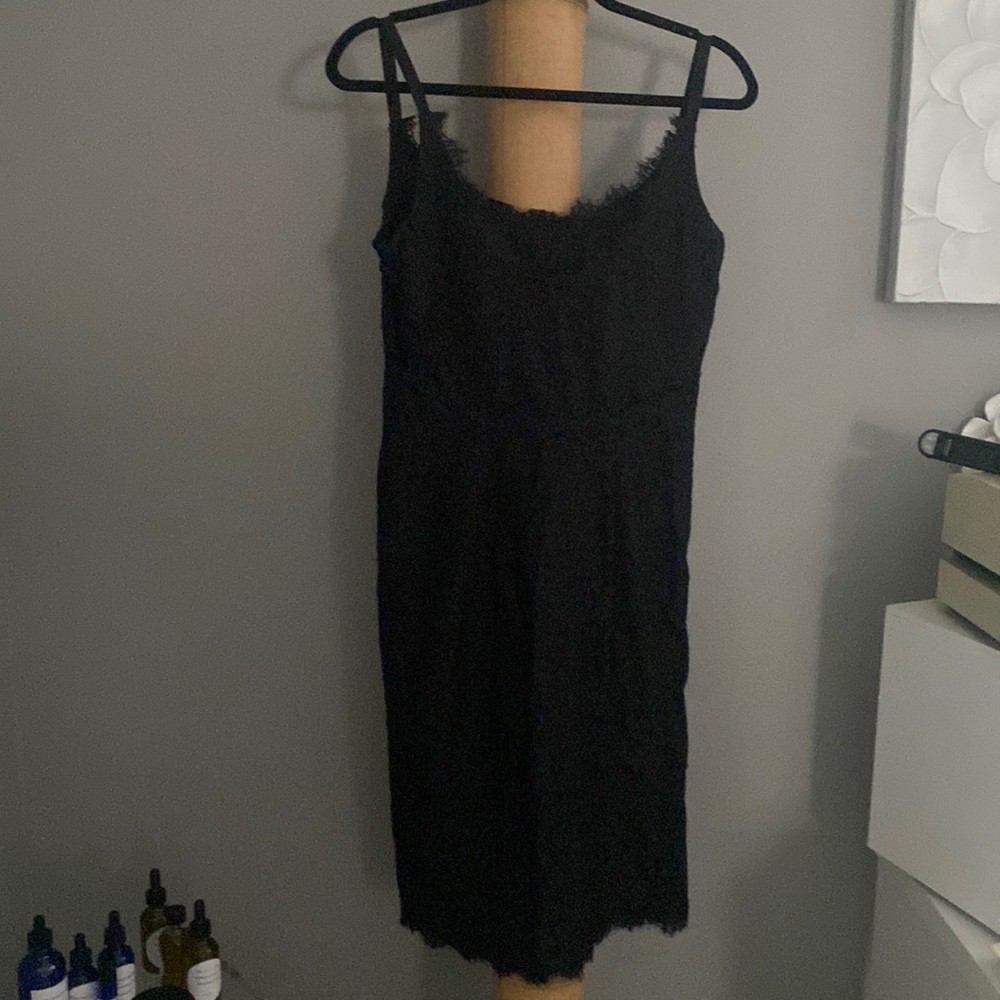 Diane Von Furstenberg  black lace Olivia dress size 10